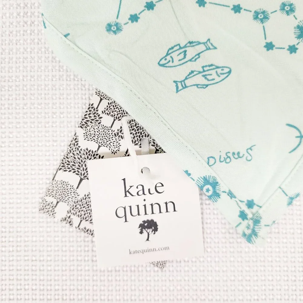Kate Quinn Bandana Bib Pisces New Astrology Constellation Bamboo